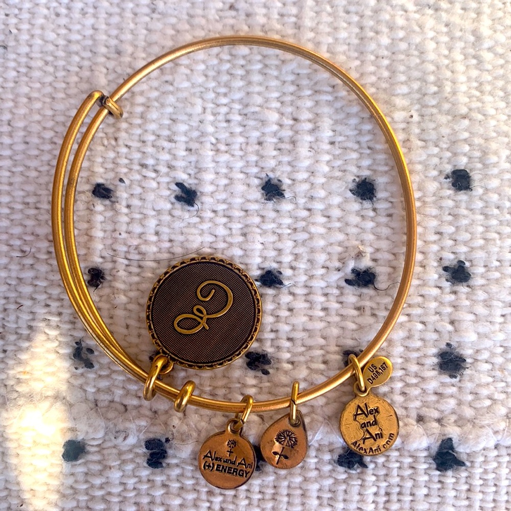 Alex and Ani initial E bracelet